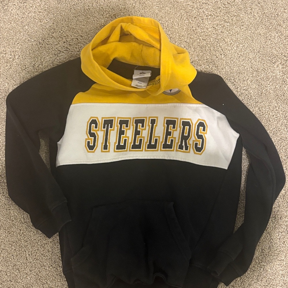 Steelers Black and Yellow Men's Hoodie